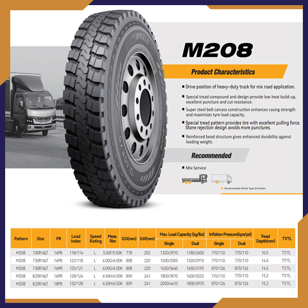 Lốp Tercelo M208